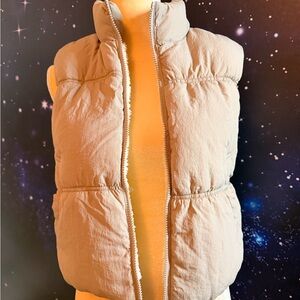 Ci Sono Cozy Tan Padded Vest